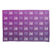 ロゴ | アップロードされた画像またはビジネスロゴ×2 枕カバー (正面)