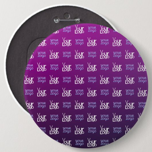 ロゴ | アップロードされた画像またはビジネスロゴ×2 缶バッジ (正面&裏面)