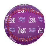 ロゴ | アップロードされた画像またはビジネスロゴ×2 野球ボール (正面左)