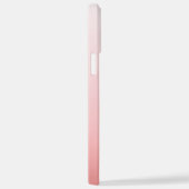 ロゴ/アート/写真、黒い名前、グラデーションピーチ iPhoneケース (右側面)