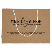 ロゴ イベント ビジネス カンパニー ブランディング クラフト ラージペーパーバッグ (裏面)