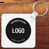 ロゴ、イメージまたはデザインと編集可能文字 キーホルダー (裏面)