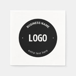 ロゴ、イメージまたはデザインと編集可能文字 スタンダードカクテルナプキン