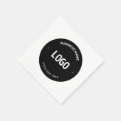 ロゴ、イメージまたはデザインと編集可能文字 スタンダードカクテルナプキン (角)