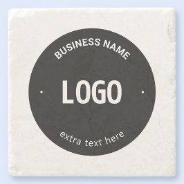 ロゴ、イメージまたはデザインと編集可能文字 ストーンコースター