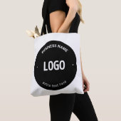 ロゴ、イメージまたはデザインと編集可能文字 トートバッグ (クローズアップ)