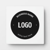 ロゴ、イメージまたはデザインと編集可能文字 フォトプラーク (正面)