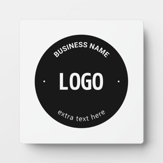 ロゴ、イメージまたはデザインと編集可能文字 フォトプラーク (正面)