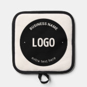 ロゴ、イメージまたはデザインと編集可能文字 鍋敷き (正面)