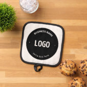 ロゴ、イメージまたはデザインと編集可能文字 鍋敷き (トップダウン)