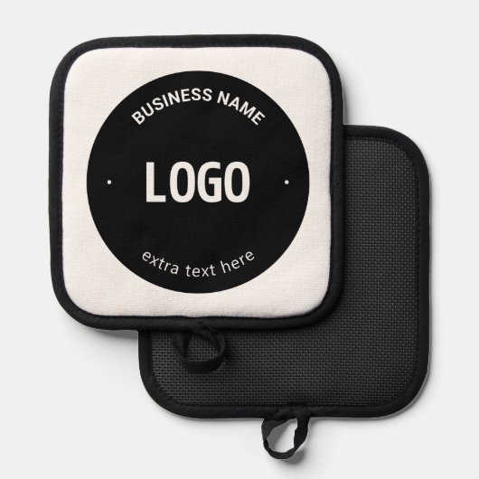 ロゴ、イメージまたはデザインと編集可能文字 鍋敷き (正面/裏面)