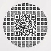 ロゴ/イメージをタイル表示および編集可能なスキャン可能QRコード ラベル (デザイン2)