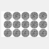 ロゴ/イメージをタイル表示および編集可能なスキャン可能QRコード ラベル (シート)