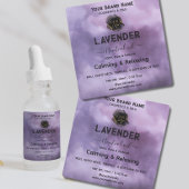 ロゴ ウォーターカラー エッセンシャルオイル ボトルを追加 ラベル