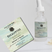 ロゴ ウォーターカラー エッセンシャルオイル ボトルを追加 ラベル