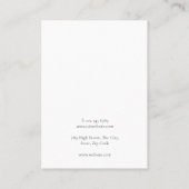 ロゴ ウォーターカラー グリーン イヤリング ディスプレイ カード (裏面)