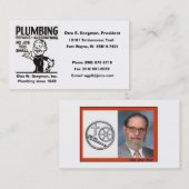 ロゴ、オットーE. Bergman 名刺 (正面/裏面)