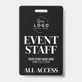ロゴ オールアクセス VIP イベントスタッフ バッジ (正面)