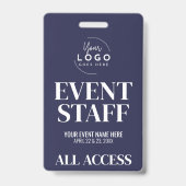 ロゴ オールアクセスVIPイベントスタッフ バッジ (裏面)