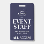 ロゴ オールアクセスVIPイベントスタッフ バッジ (正面)