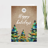 ロゴ カスタム テキスト クリスマス ツリー 顧客 (正面)