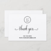 ロゴ |クラフト紙 サンキューカード (正面/裏面)