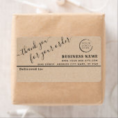 ロゴ クラフト シンプル サンクス 業務用 郵便ラベル ラベル (インサイチュ)