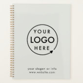 ロゴ |グレービジネスのミニマルモダンリスト プランナー手帳 (正面)