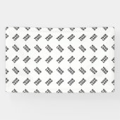 ロゴ | シンプルな交互の繰り返しパターン 横断幕 (横)