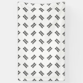 ロゴ | シンプルな交互の繰り返しパターン 横断幕 (縦)