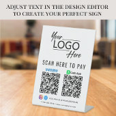 ロゴ スキャンして支払う キャッシュアプリ ベンモ QRコード 台座サイン