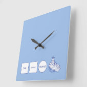 ロゴ スクエア壁時計 (傾斜)