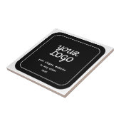 ロゴ&スローガンまたはその他の文字 |黒と白 タイル (側面)