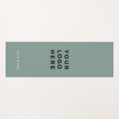 ロゴ・セージ・グリーン・ネーム会社プロモーション・インスタグラム ヨガマット (正面(横))