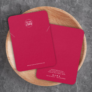 ロゴ タイプライター カスタム カラー ネックレス ディスプレイ カード