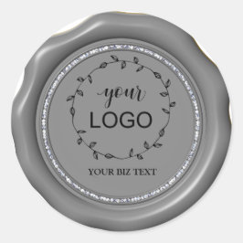 *～*ロゴ・ダイヤモンド・サークル・シルバー・シール・シール ラウンドシール