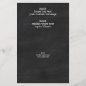 ロゴ チョークボードスタイル モダン 3 フォト 広告 チラシ (裏面)