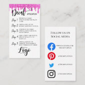 ロゴ・デカール・カー気にドの追加 名刺 (正面/裏面)