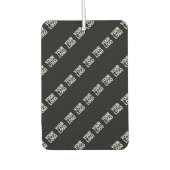 ロゴ、デザイン、写真を斜めに並べて表示 カーエアーフレッシュナー (正面)