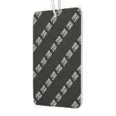 ロゴ、デザイン、写真を斜めに並べて表示 カーエアーフレッシュナー (左)