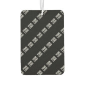 ロゴ、デザイン、写真を斜めに並べて表示 カーエアーフレッシュナー (裏面)