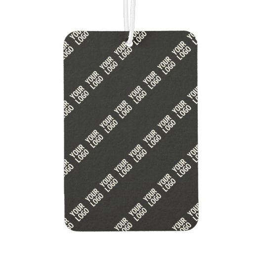 ロゴ、デザイン、写真を斜めに並べて表示 カーエアーフレッシュナー (裏面)