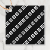 ロゴ、デザイン、写真を斜めに並べて表示 フェイバータグ (正面)