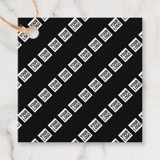 ロゴ、デザイン、写真を斜めに並べて表示 フェイバータグ (正面)