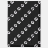 ロゴ、デザイン、写真を斜めに並べて表示 マグネット (正面)