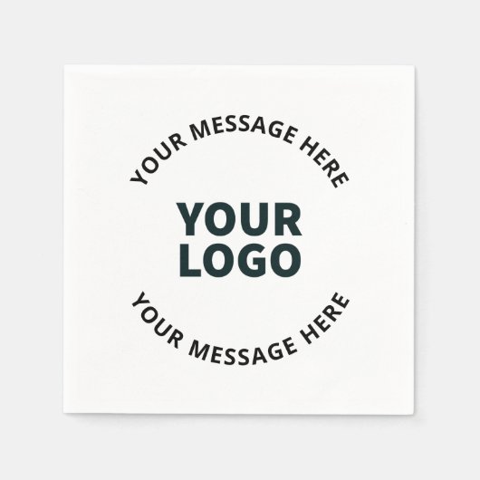 ロゴ、デザイン、写真、アートワークまたはその他の画像 スタンダードカクテルナプキン (正面)