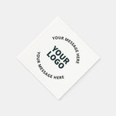 ロゴ、デザイン、写真、アートワークまたはその他の画像 スタンダードカクテルナプキン (角)