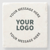 ロゴ、デザイン、写真、アートワークまたはその他の画像 ストーンコースター (正面)