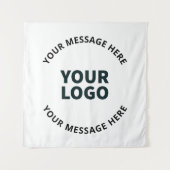 ロゴ、デザイン、写真、アートワークまたはその他の画像 タペストリー (正面)