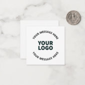 ロゴ、デザイン、写真、アートワークまたはその他の画像 ノートカード (正面/裏面インサイチュ)